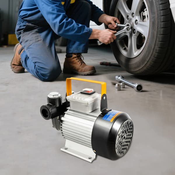Dieselbränslepump, Hög effektivitet, Hållbar konstruktion,EU, 220V, Silver
