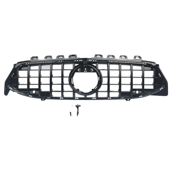 Racing Gitter, Holdbart ABS Materiale, Perfekt Pasform til Mercedes CLA W118,Glans Sort
