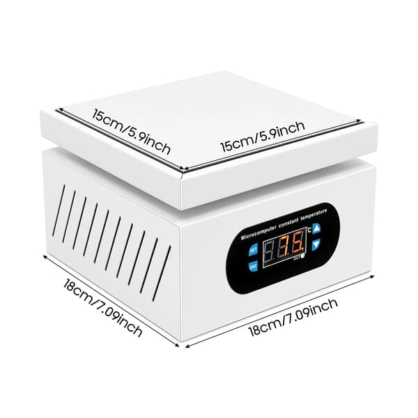 Elektrisk loddeplade, 500W, justerbar temperaturinterval,HVID