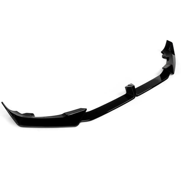 Front Bumper Splitter Lip, Holdbart Plastik, Nem Installation,glans sort