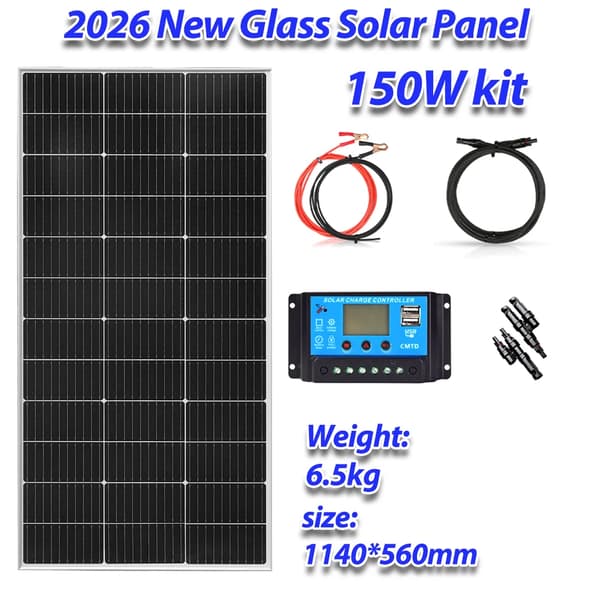 Solpanel, Hög Effektivitet, Hållbar Design,150W kit