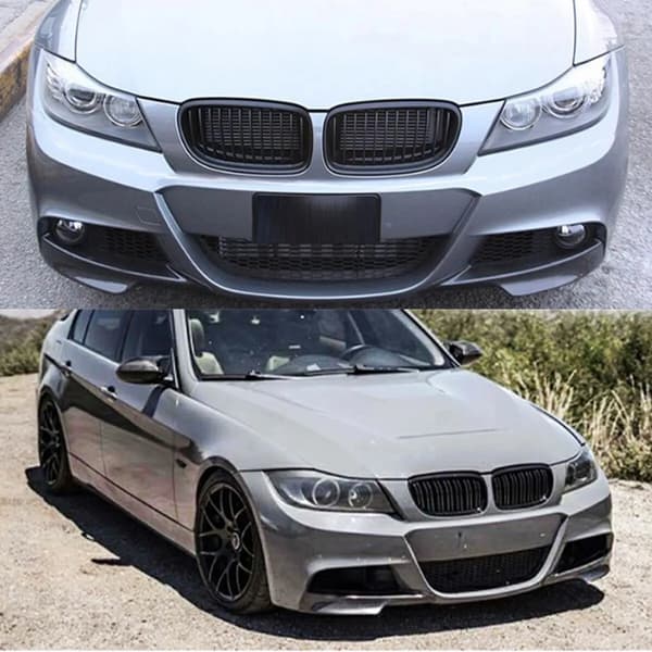 Front Splitter, M Performance Stil, Holdbart ABS Plast,Kulfiberlook