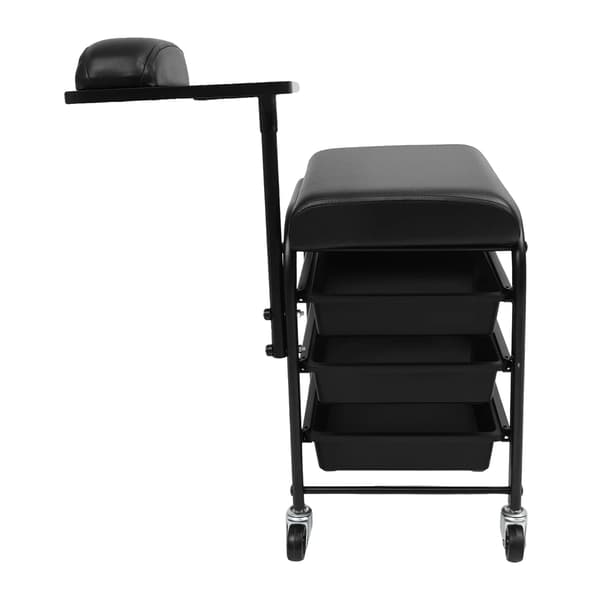 Nagellackförvaringvagn, Hållbart Material, Gott Om Förvaringsutrymme,svart