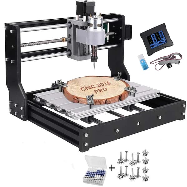 CNC-engraver, router og laserfunktionalitet, kompakt design,Berøringscontroller, Ingen laser