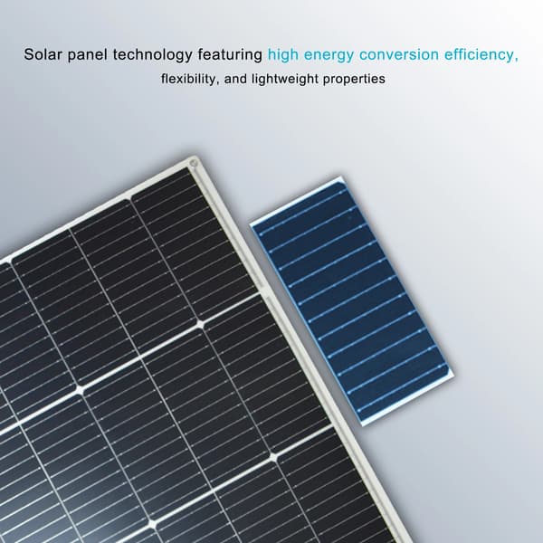 Flexibel Solpanel, Lätt Design, Hög Konverteringseffektivitet,2PCS   125W