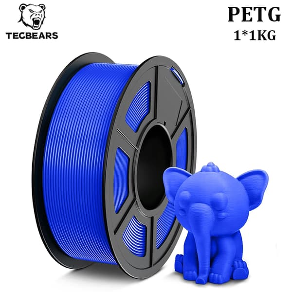 3D-printer filament, 1,75 mm diameter, høj sejhed,PETG Blå