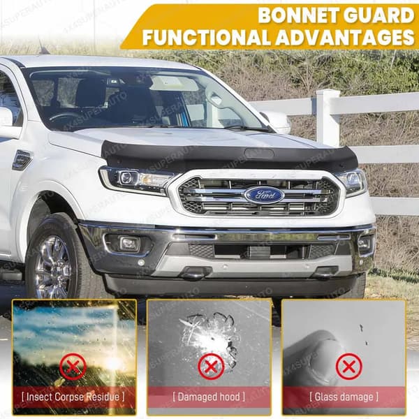 Motorhuvsskydd, Hållbart Skydd, Enkel Installation,FORD RANGER T6 T7