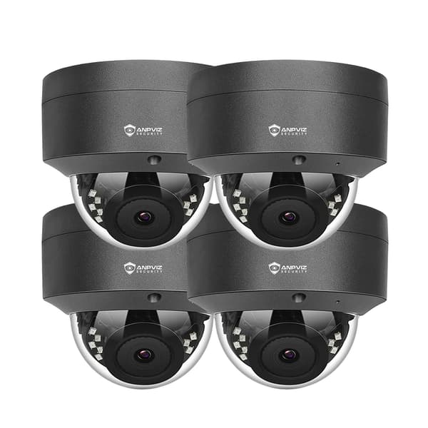 Kupolikamera, 5MP Resoluutio, AI Humanoiditunnistus,4PC 5MP Harmaa, 2.8mm-c