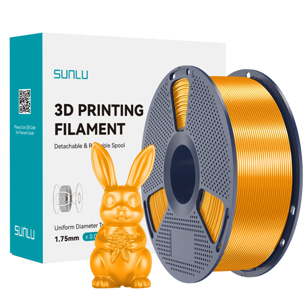 3D-skrivarfilament, PLA-material, glänsande yta,Brons