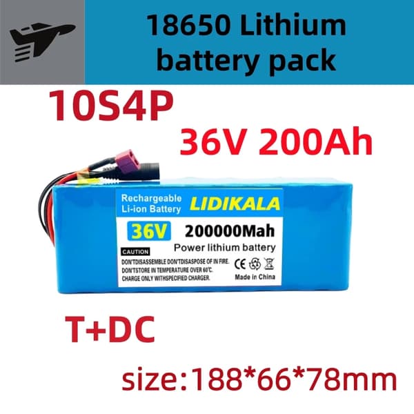 Batteripack, 36V, 200Ah kapacitet,T-DC