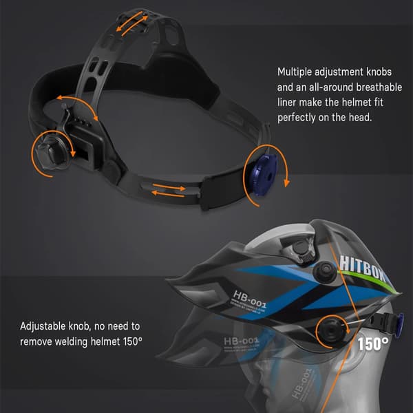 Svetsmask, Auto-Dunkel, CE Certifierad,HB-001