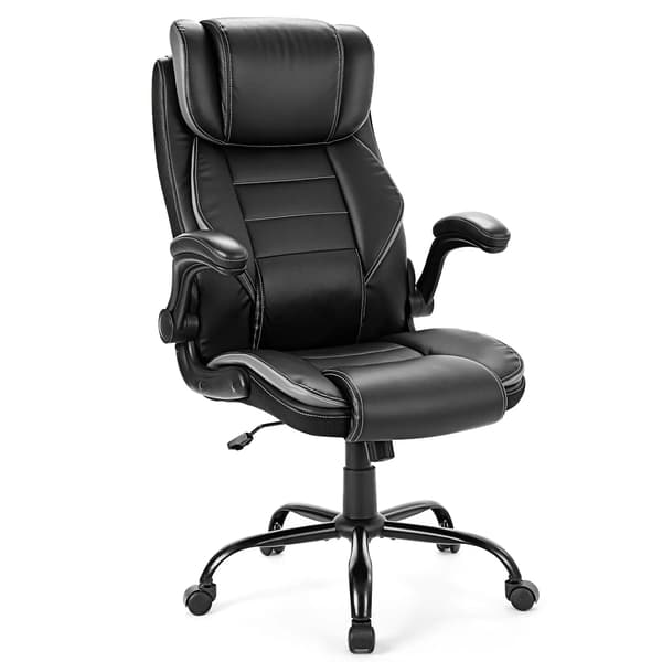 Kontorstol, Justerbar Højde, Ergonomisk Design,sort-grå