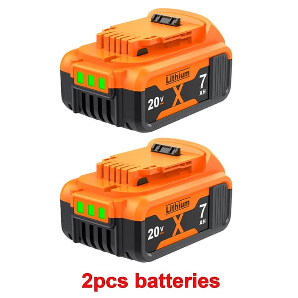 Ersättningsbatteri, 7000mAh kapacitet, kompatibelt med elverktyg, GRÅ, Andre-b