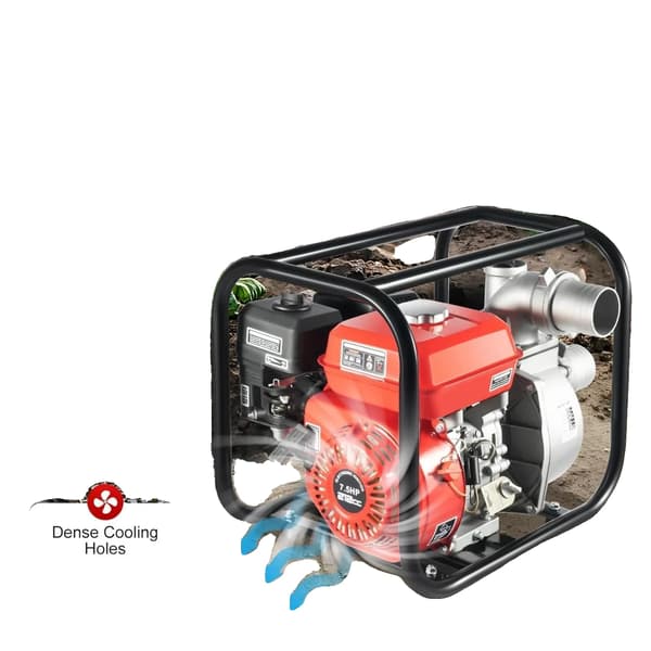 Vattenpump, 7,5 HK Bensinmotor, Hög Effektivitet,220V