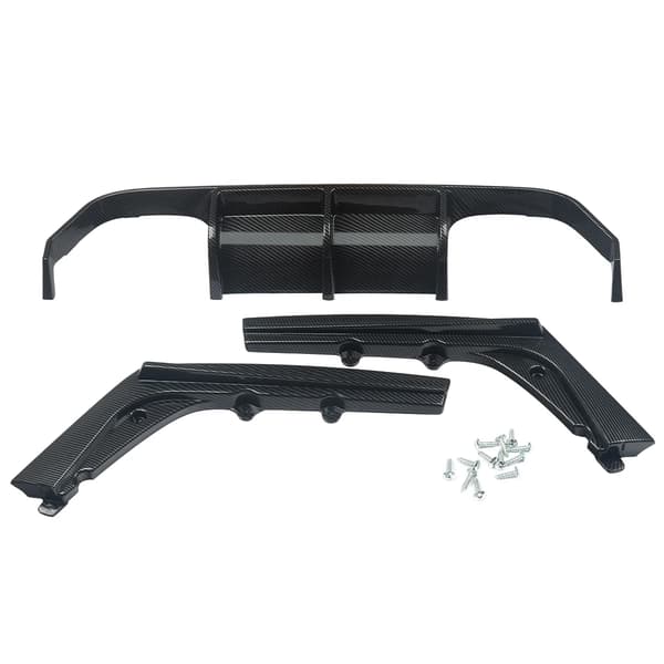 Bageste kofanger diffuser, holdbart ABS-plast, kompatibel med M3 M4,Kulfiberlook