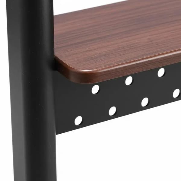 TV-ställ, Höjdjusterbart, Rullande Design,svart