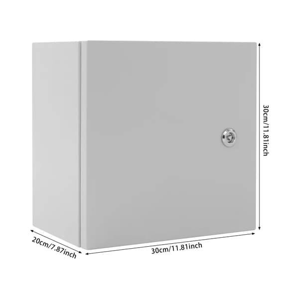 Elektrisk boks, IP65 beskyttelse, IK08 stødmodstand,30x30x20cm