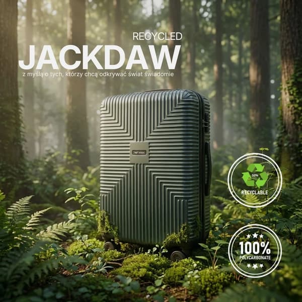 Resväska, TSA-lås, Miljövänlig design,Blå
