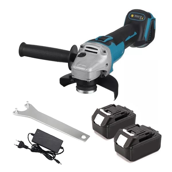 Vinkelslip, Borstlös Motor, Ergonomisk Design,2PCS Batteri