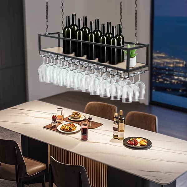Vinglasställ, Hållbar Konstruktion, Elegant Design,svart