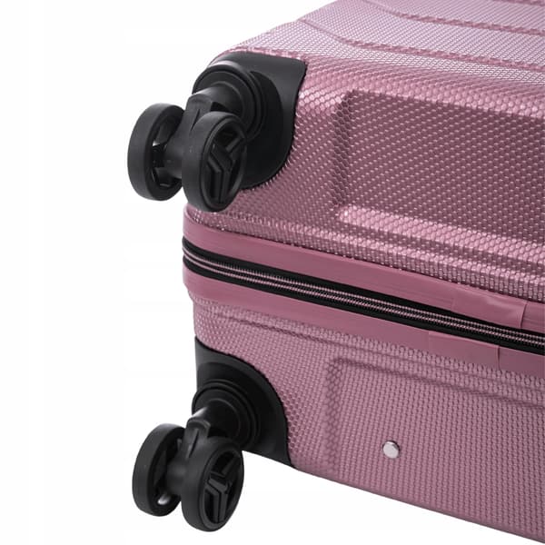 Kabineskuffe, Polycarbonatmateriale, 360° Drejende Hjul,Pink