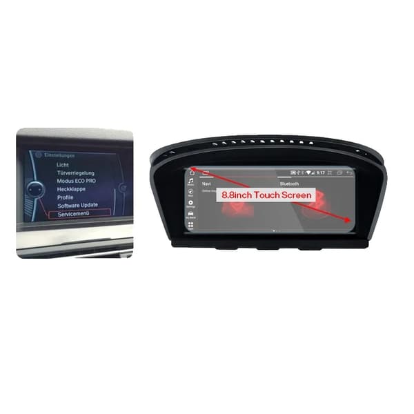 Bil Multimedia System, Användarvänligt Gränssnitt, Navigationssystem, kompatibel med BMW 3 5 Series E90 E91 E93 E60 E61 E63 E64 2005-2012,4G32 CIC