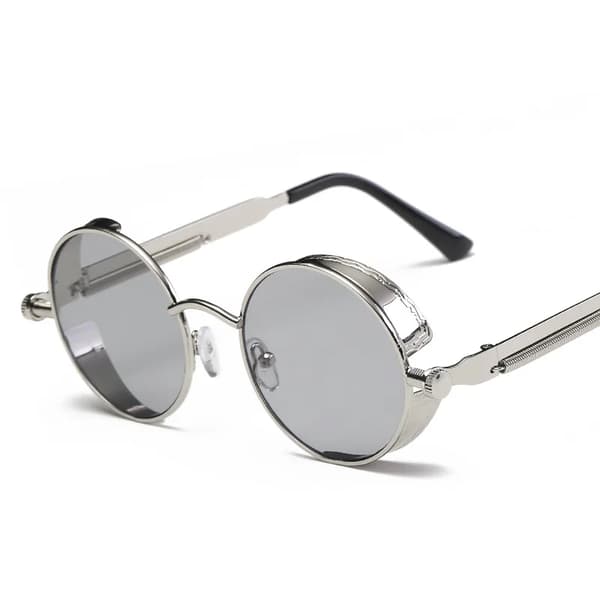 Solsikker, Retro Rund Design, UV Beskyttelse,Metal-c, C5