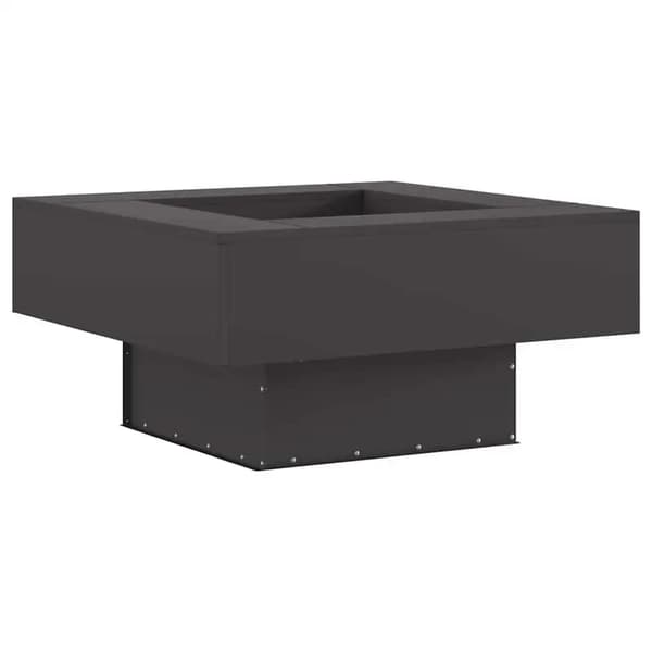 Utomhus Eldbassäng, Robust Stål, Bärbar Design,svart