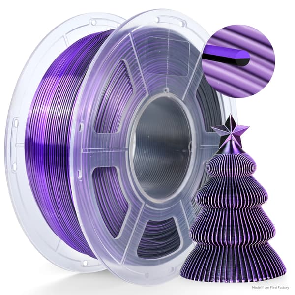 3D Printer Filament, PLA+ SILK, Boblefri,SKDC-BK PP