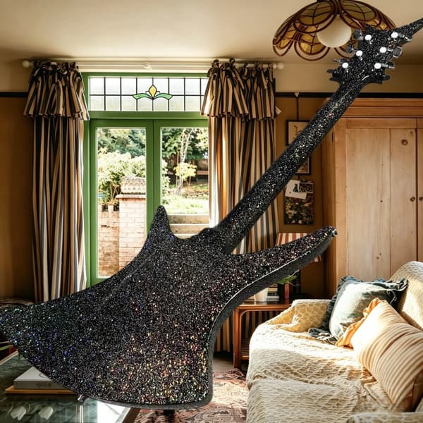 Gitarr, Mahognykropp, HH Pickup-konfiguration,svart