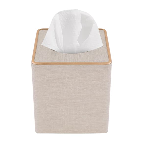 Tissue Box, Borddesign, Magnetisk Bas,Off-white
