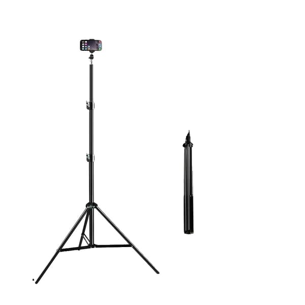 Selfiestativ, Justerbar Höjd, Bluetooth Kontroller,170cm
