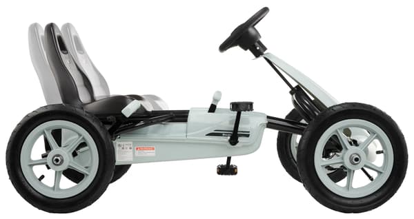 Pedal Go-Kart, Justerbart Sæde, Robust Design,GRÅ
