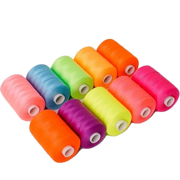 Håndsyningstråd, Multifarvet Assortiment, 1000 Yards Længde,C