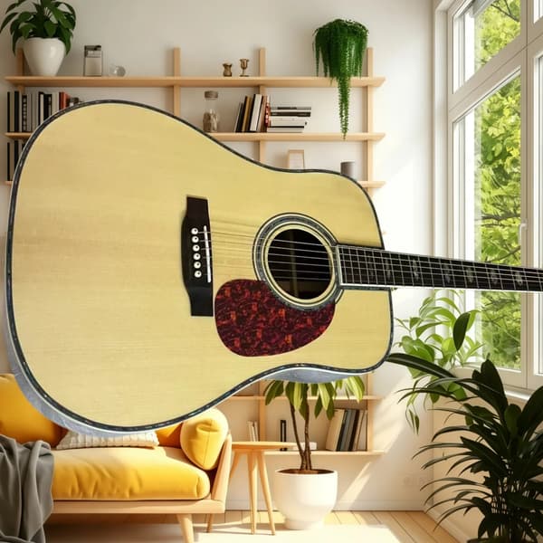 Gitarr, rosenträsgrepp, kvalitetsljud,GUL