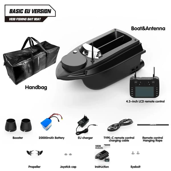 Fiskebåd, Smart GPS-navigation, Langdistancekontrol,Basisversion