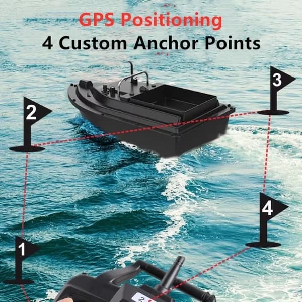 Bait Thrower, Fjärrkontrollsoperation, Hållbar ABS-konstruktion,D16