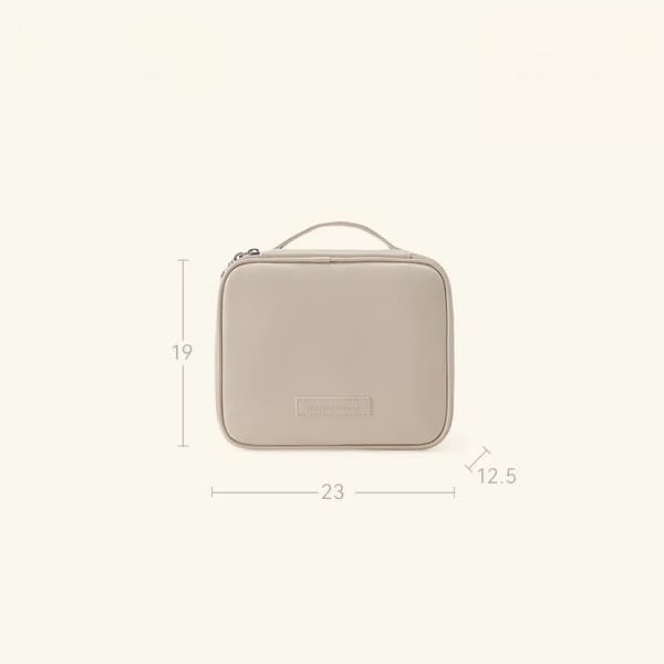 Kosmetisk Organizer, Multi-Compartment, Bærbart Design,sort