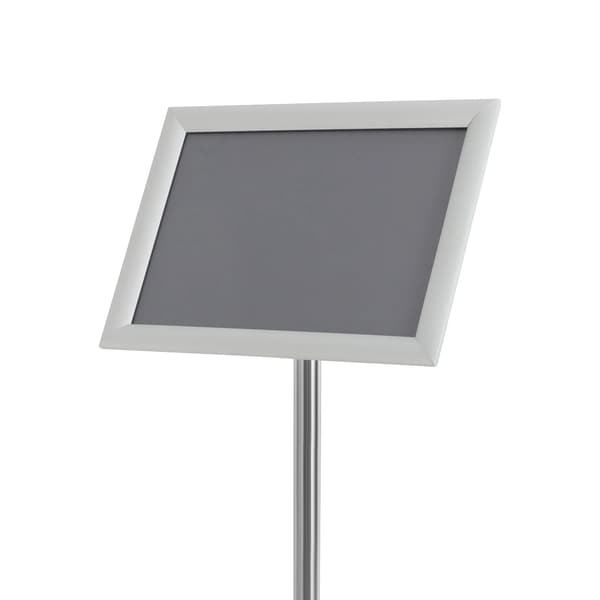 Plakatstander, Højdejusterbar, 360° Rotérbar,Sølv