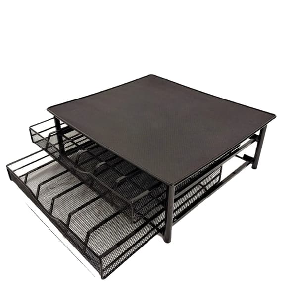 Kaffekapselorganisatör, Dubbel låddesign, Antislip-system,För 72 kapslar