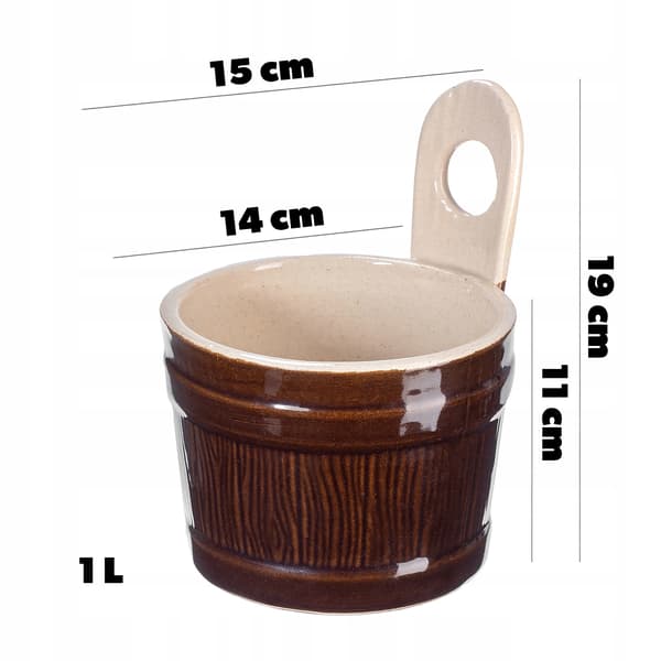 Stengodsgryta, Rustik Design, Hållbart Material,Brun