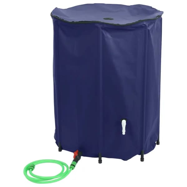 Vattentank, 1350L kapacitet, Fällbar design,armégrön