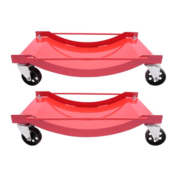 Bil Däck Trolley Dolly, Tungt, Lätt Rörlighet,Röd