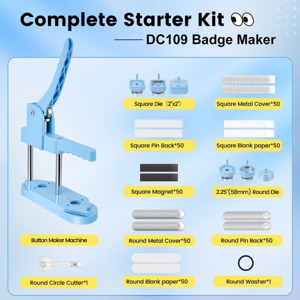 Märke Maker, Manuell Drift, Kompakt Design,Blå Kit B