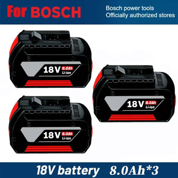Litiumjonbatteri, 18V, 8000mAh uppladdningsbart, 8.0AH 3ST