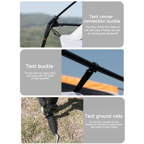 Campingtält, Hållbara Material, Snabb Uppställning,grön