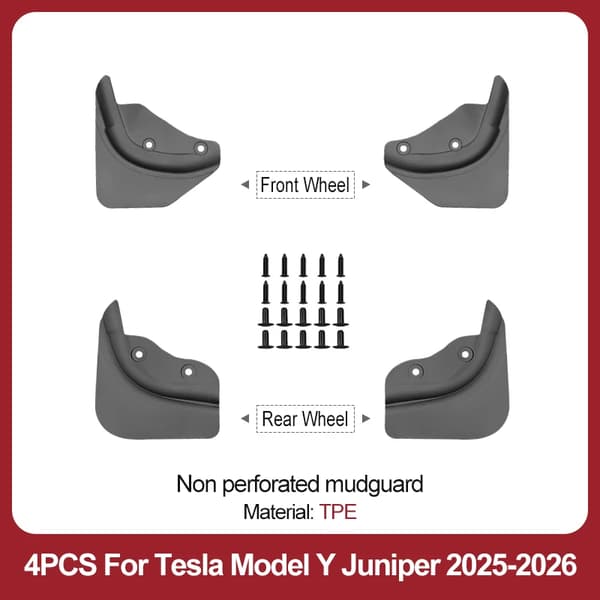 Skärmar, Allvädersskydd, Anpassad Passform Design,TPE 4PCS