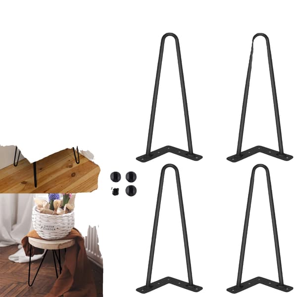 Hårnålben, Tungt Design, Lätt Installation,12Inch - 2 Stång