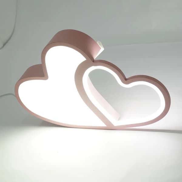 Taklampa, dimbar, elegant design,Rosa