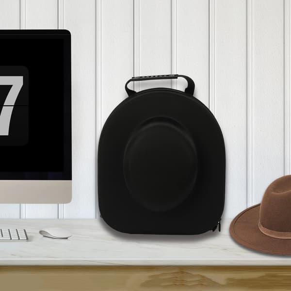 Cowboy Hat Etui, Stor Kapacitet, Flere Bære Muligheder,sort